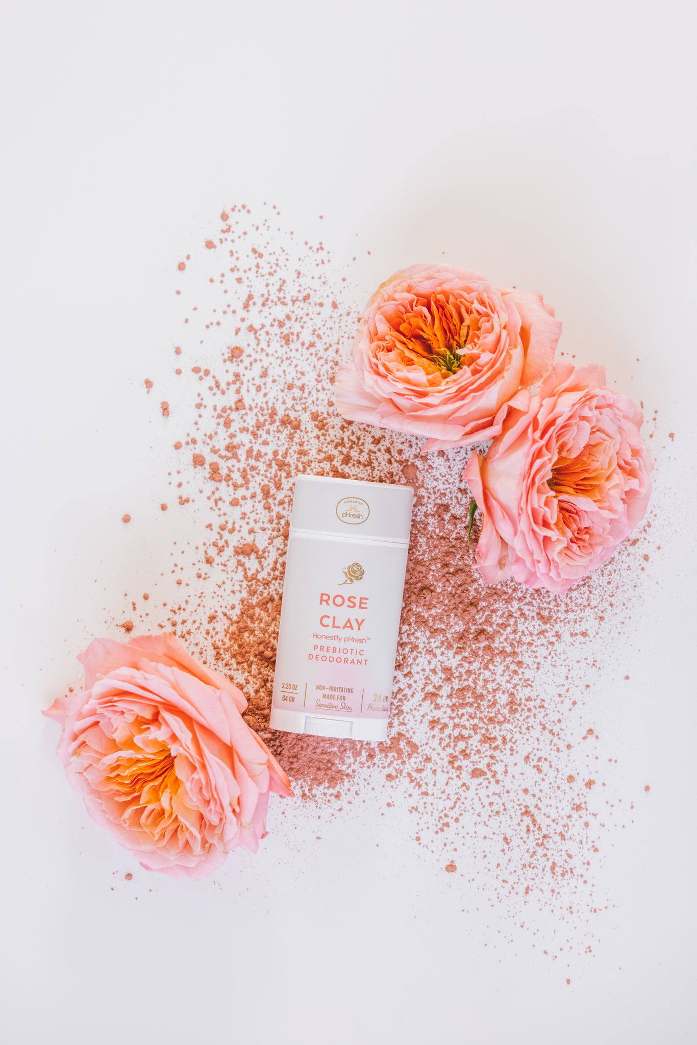 Rose Clay pH Balancing Deodorant Stick