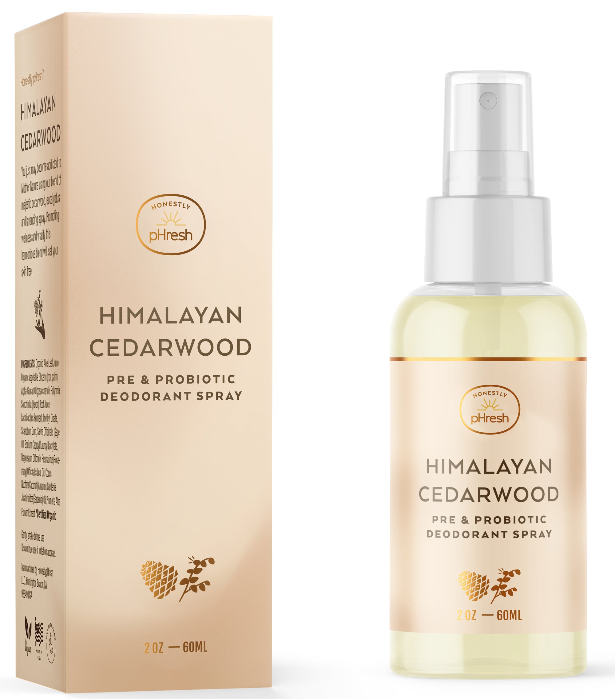 Himalayan Cedarwood Pre + Probiotic Deodorant Spray