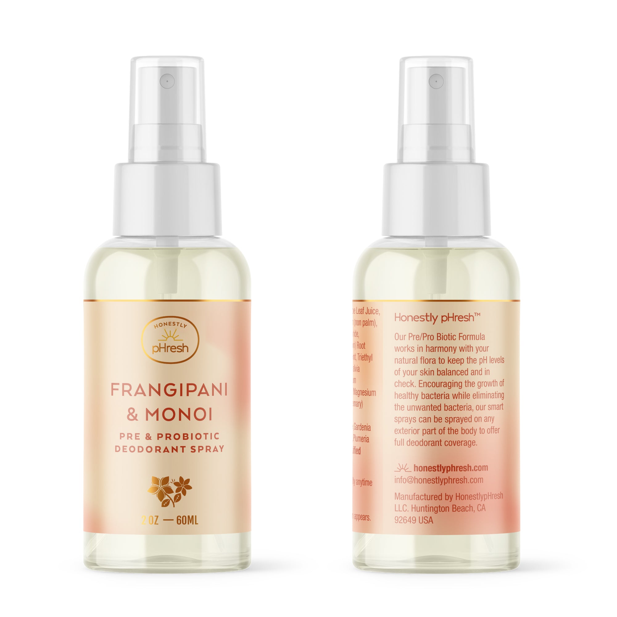 Frangipani & Monoi Pre + Probiotic Deodorant Spray