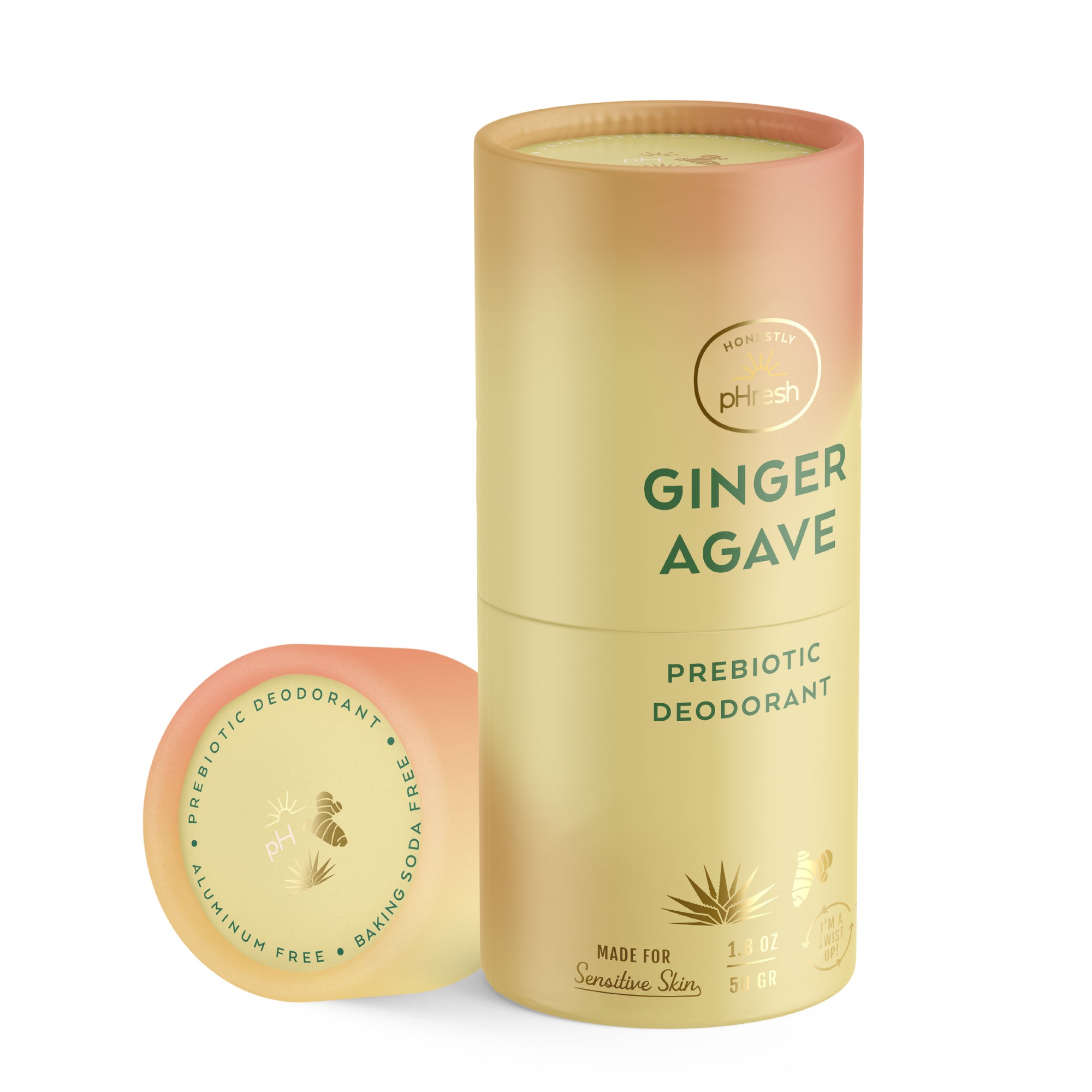 Ginger Agave Paper Twist Up Deodorant