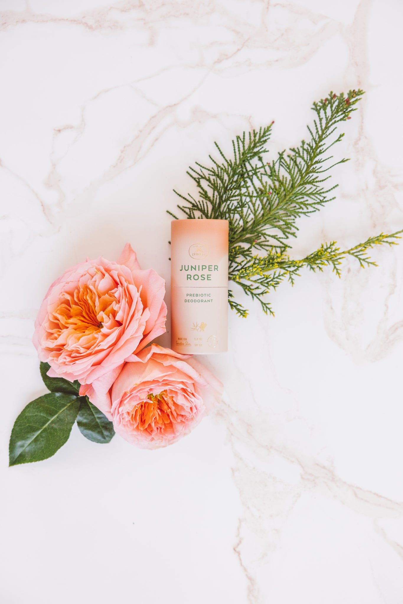 juni rose flat lay