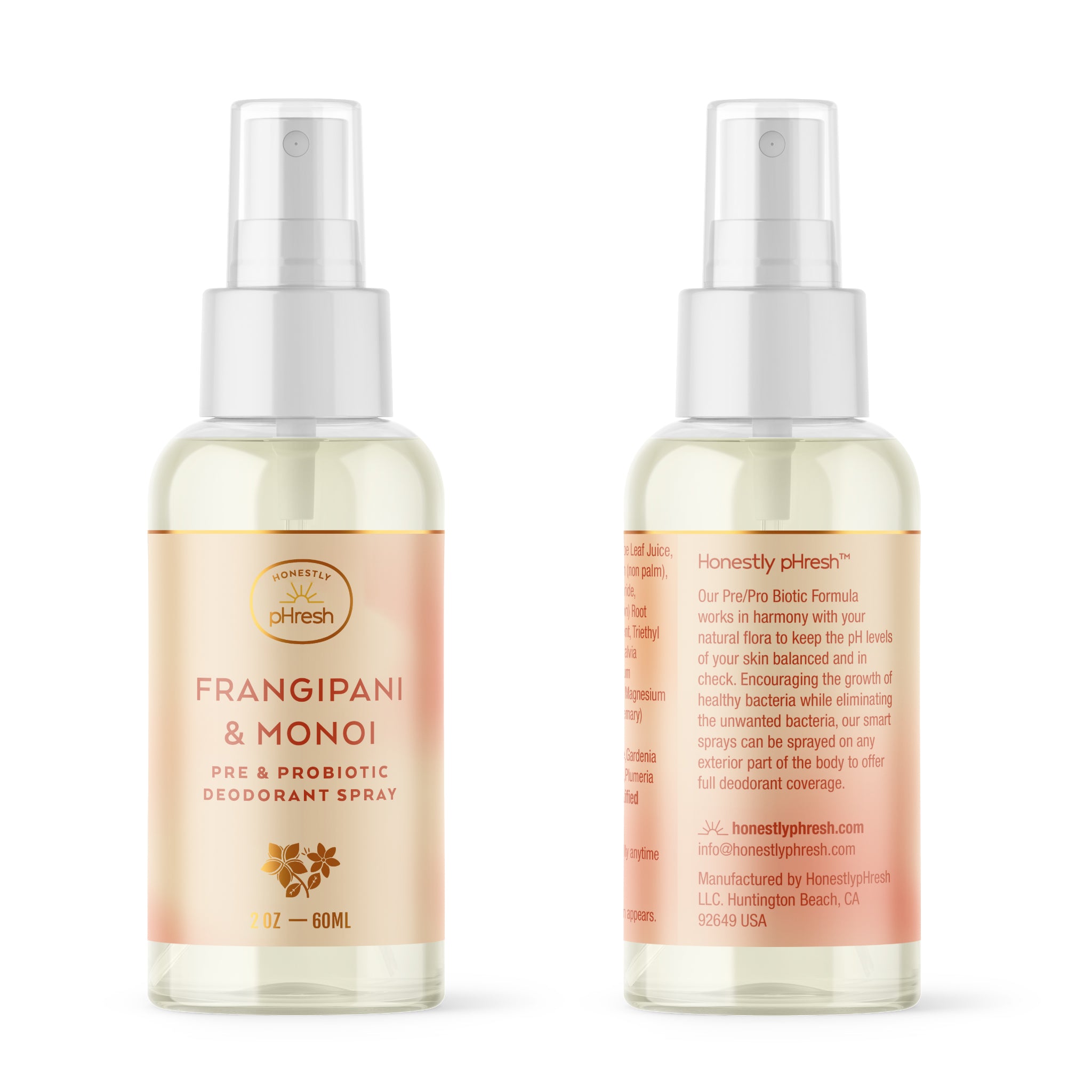Frangipani & Monoi Pre + Probiotic Deodorant Spray