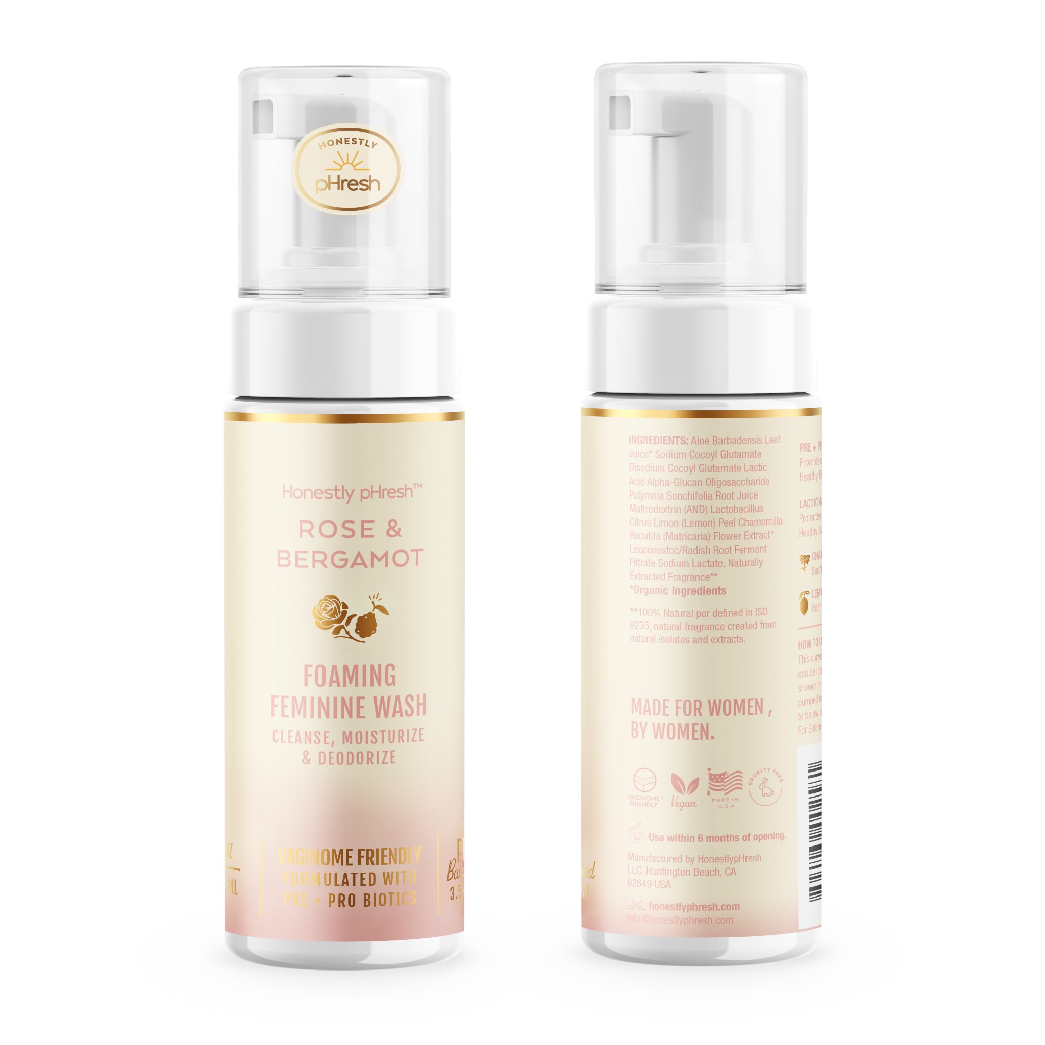 Rose & Bergamot Pre + Probiotic Feminine Wash